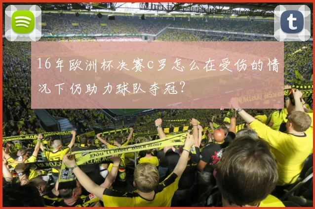 16年欧洲杯决赛c罗怎么在受伤的情况下仍助力球队夺冠？